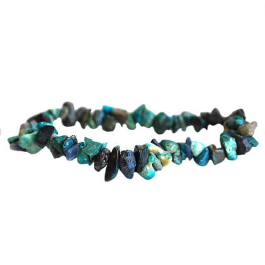 Pulseira de Crisocola - Chip | Unidade | Diâmetro: Aprox. 5 cm