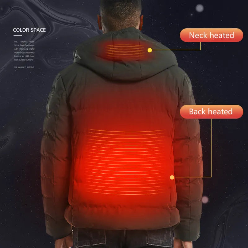 Men’s Heated Winter Jacket & Vest – USB Rechargeable Thermal Coat