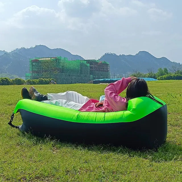 Inflatable Lounger Sofa Bed – Portable Air Couch for Beach, Camping & Garden