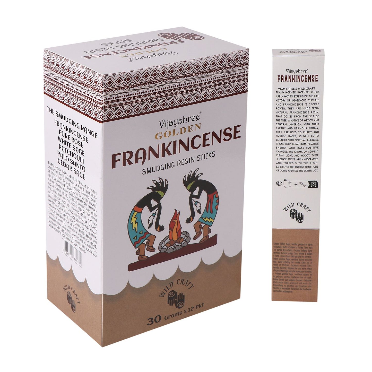 30g Golden Frankincense Smudging Resin Sticks (6s)