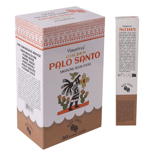 30g Golden Palo Santo Smudging Resin Sticks (6s)