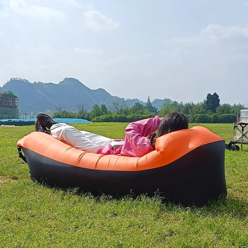 Inflatable Lounger Sofa Bed – Portable Air Couch for Beach, Camping & Garden