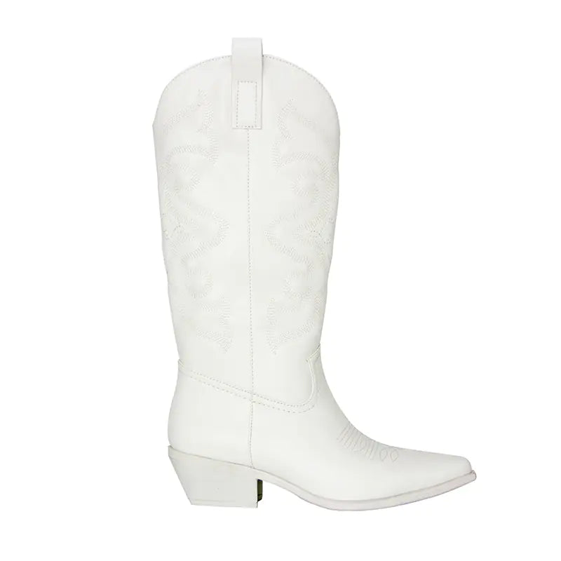 Vintage Chunky Heel Knee-High Cowboy Boots