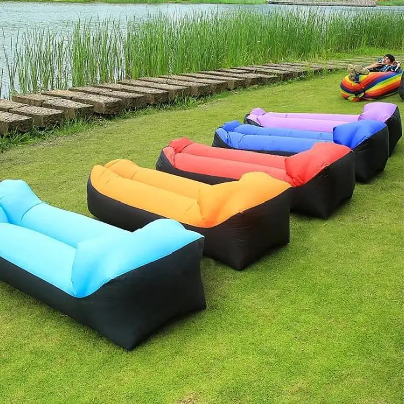 Inflatable Lounger Sofa Bed – Portable Air Couch for Beach, Camping & Garden