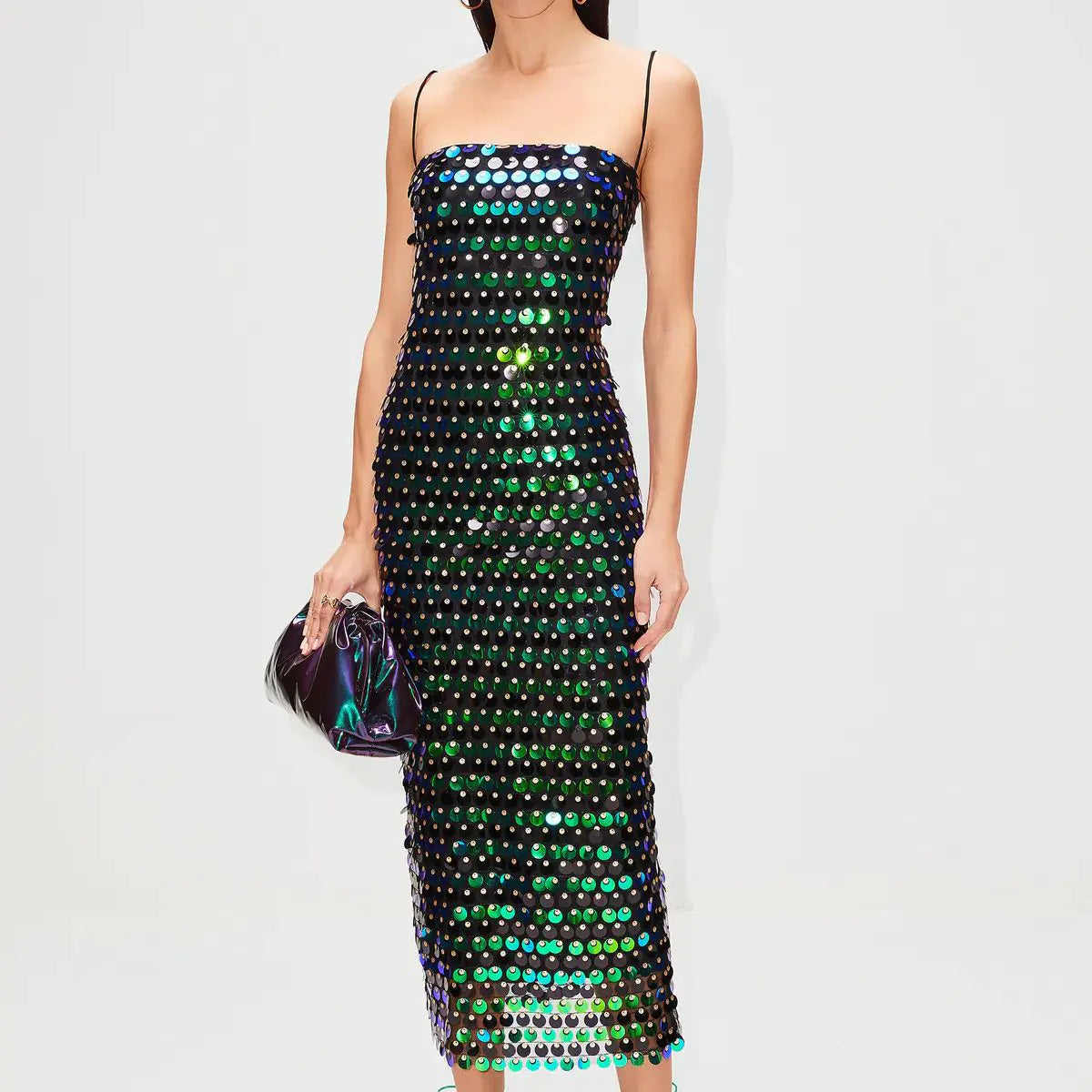 Women's Fashion Irregular Sequin Dress