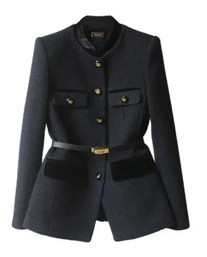 Women’s Structured Belted Blazer – Tailored Jacket