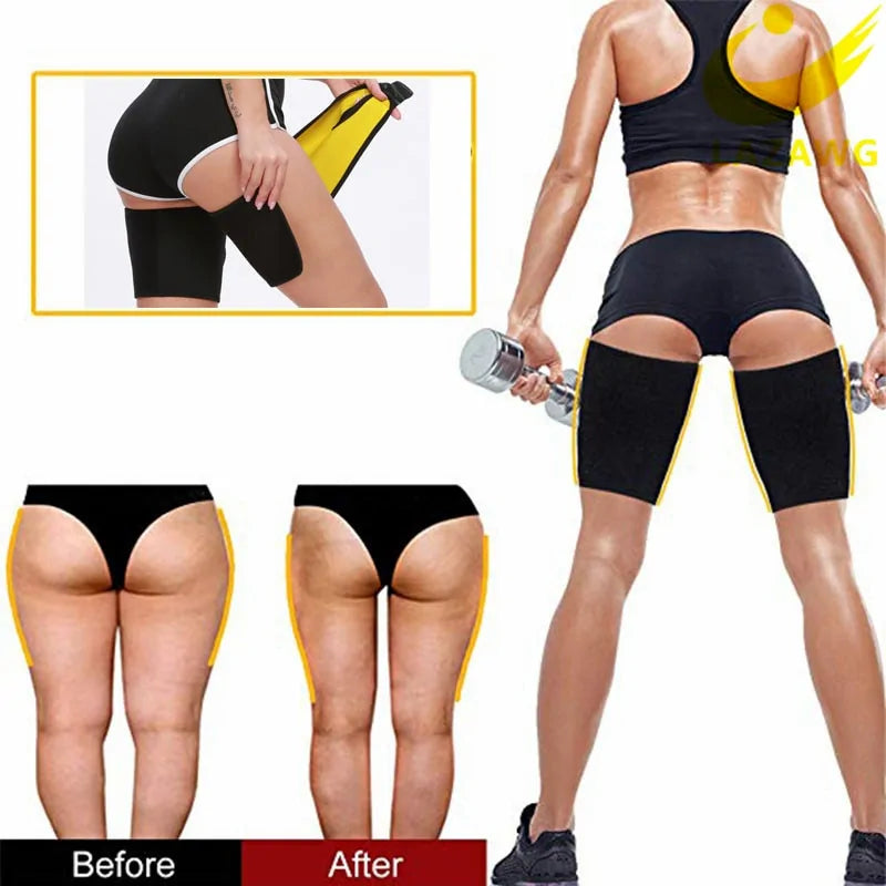 Neoprene Thigh Trimmer Wraps – Adjustable Sweat Leg Shaper for Workouts