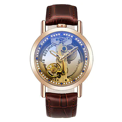 Trendy Men's Hollow Automatic Mechanical Watch