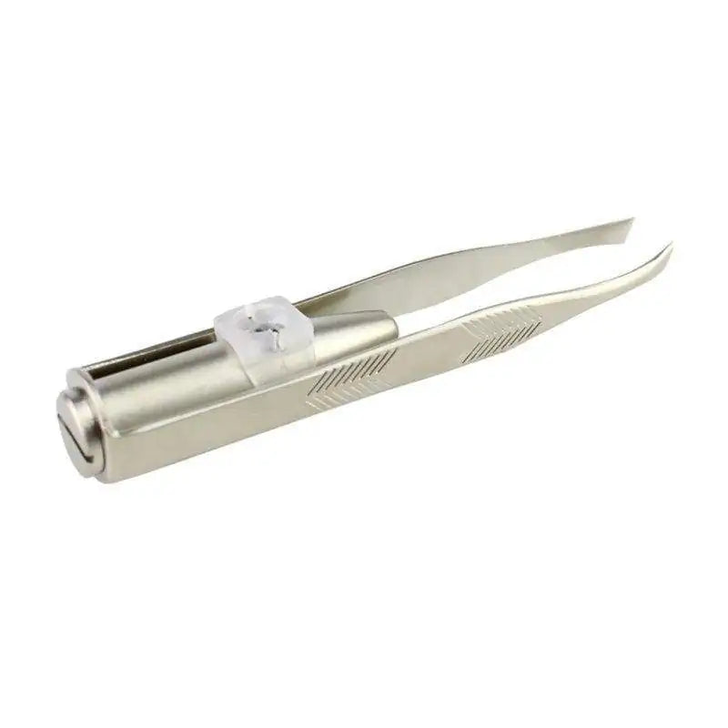 LED Precision Eyebrow Tweezers – Stainless Steel Lighted Hair Remover