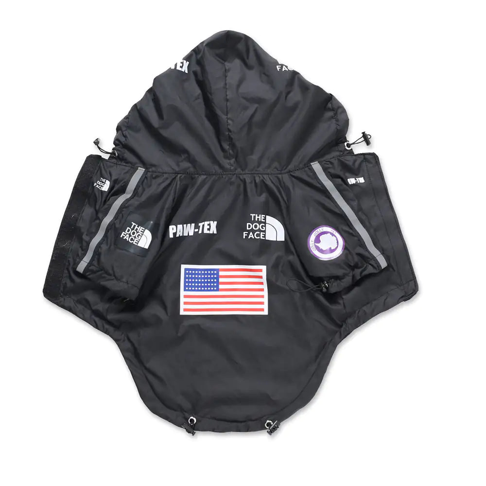 Waterproof Windbreaker Dog Jacket – Hooded Outdoor Raincoat for Dogs