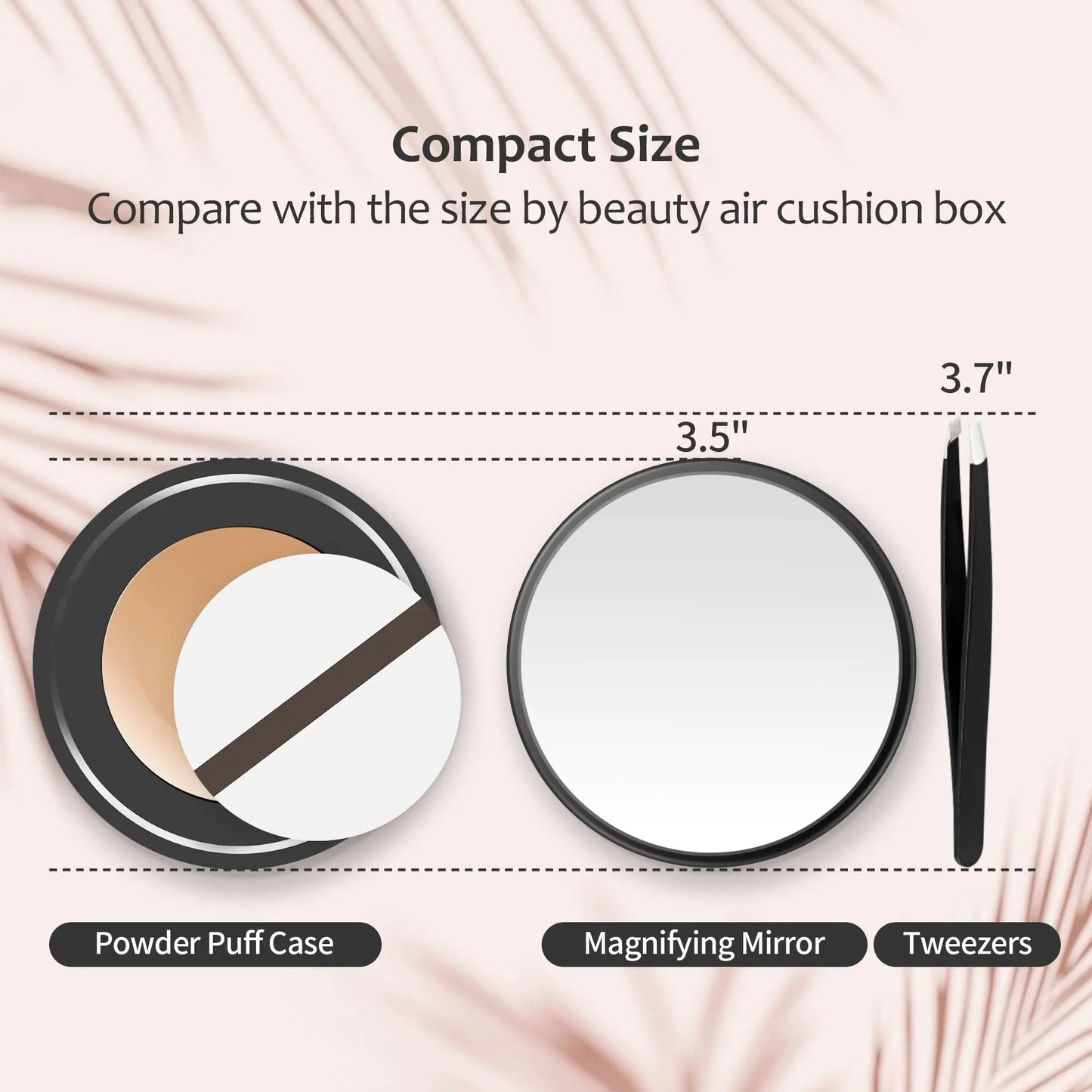 MIYADIVA 20X Magnifying Mirror, 20X Magnifying Mirror Suction Cup and Tweezers, As a Mganifying Makeup Mirror, Pocket Mirror Set for Eyes Makeup 3.5 Inches
