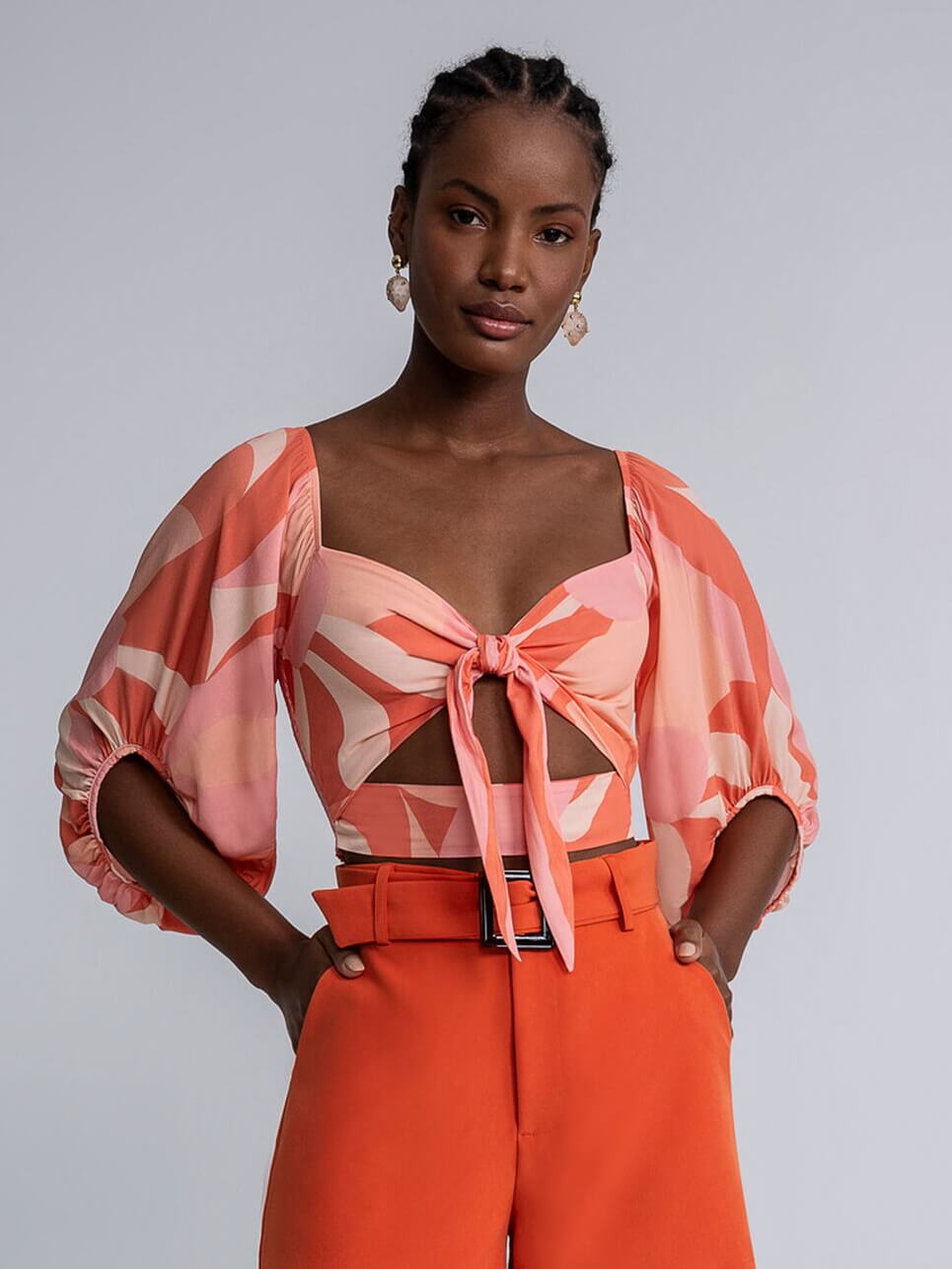 BLUSA CROP TOP FLORESCER