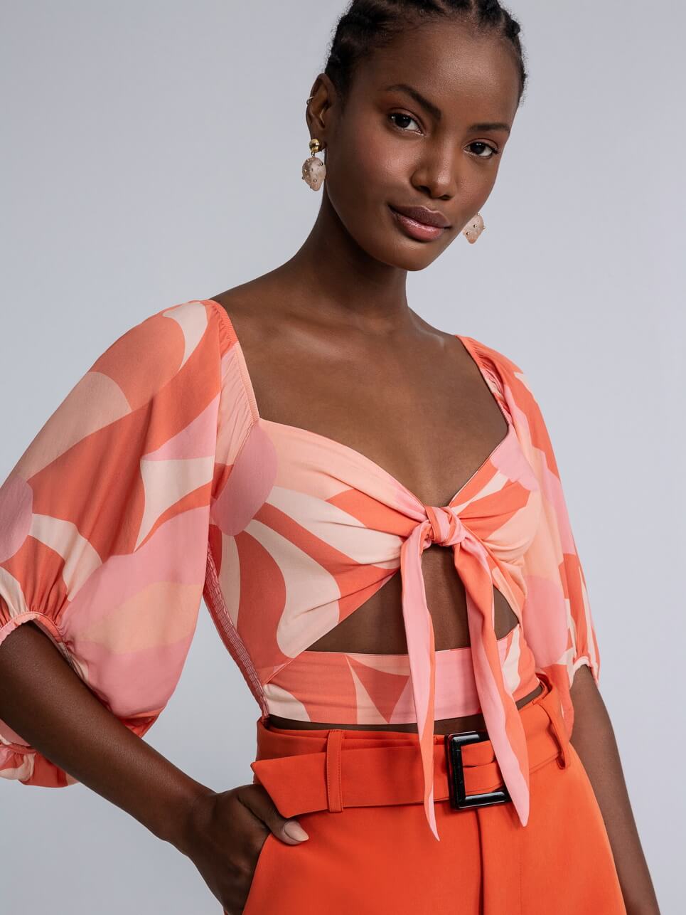 BLUSA CROP TOP FLORESCER