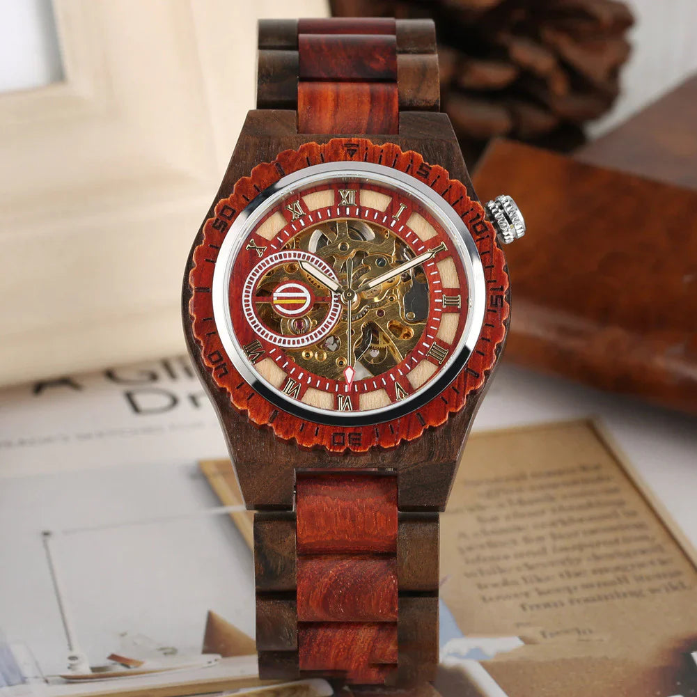 Mechanical Wooden Watch
