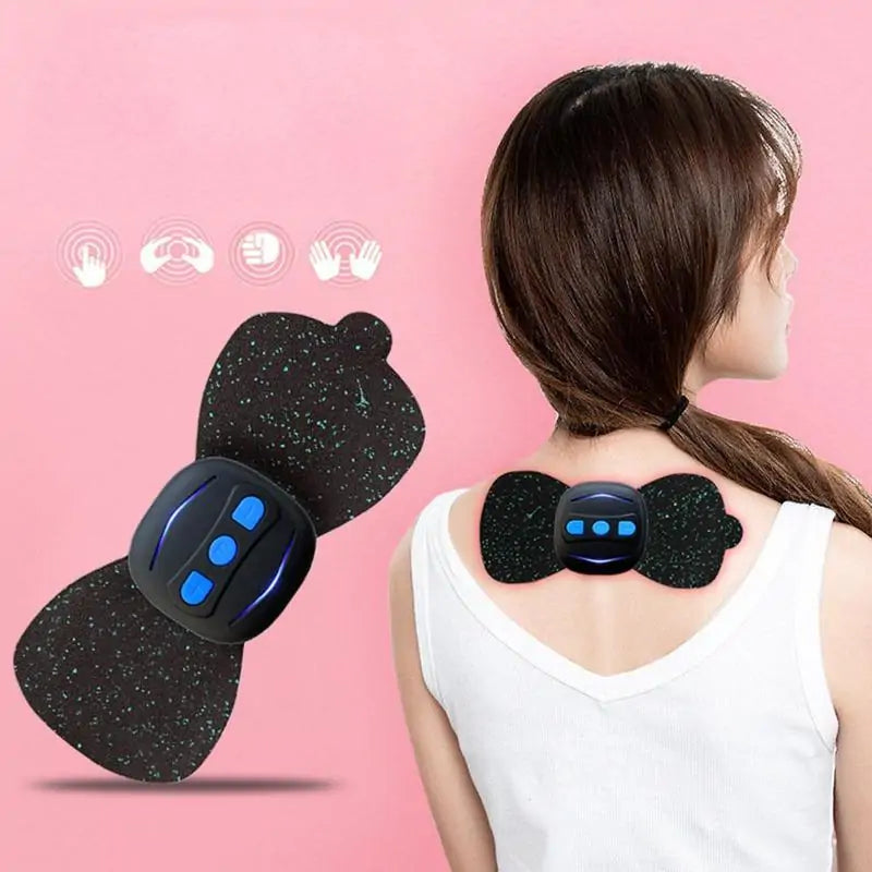Mini EMS Muscle Massager Pad – Portable Wireless TENS Massage Sticker for Neck, Back & Shoulder Relief