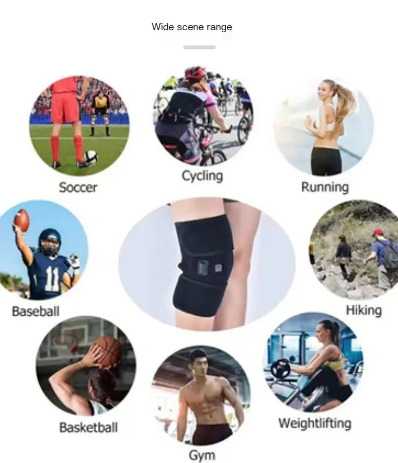 Smart USB Heated Knee Pads – Adjustable Warming Brace for Pain Relief & Cold Weather Comfort