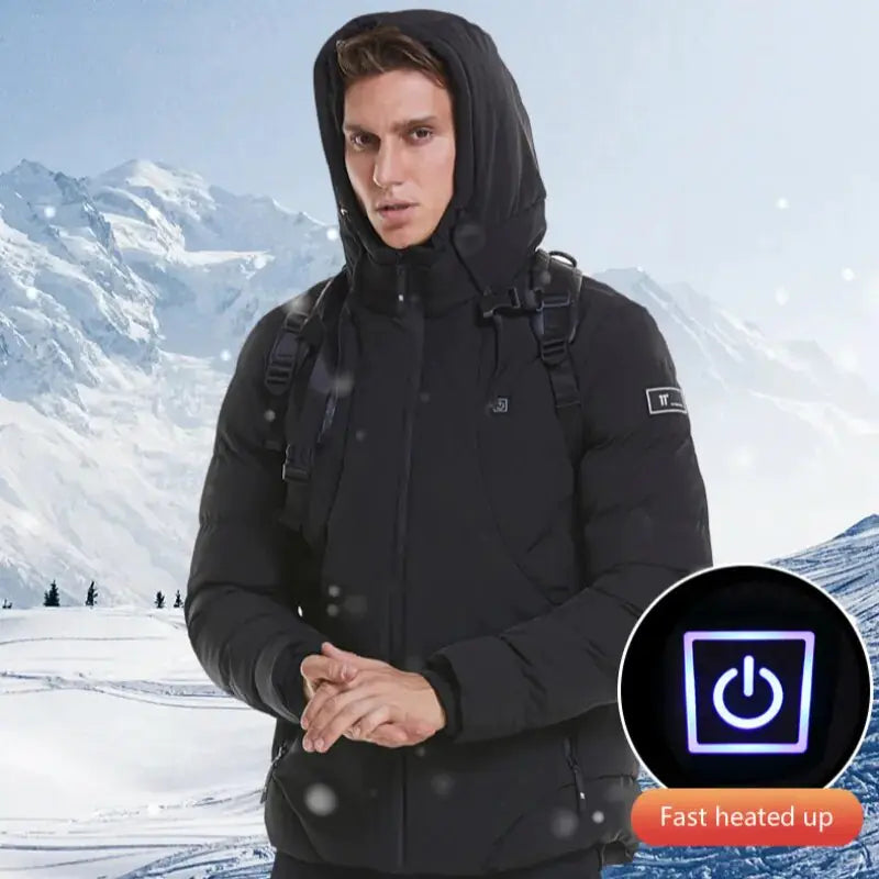 Men’s Heated Winter Jacket & Vest – USB Rechargeable Thermal Coat