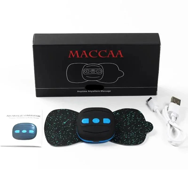 Mini EMS Muscle Massager Pad – Portable Wireless TENS Massage Sticker for Neck, Back & Shoulder Relief