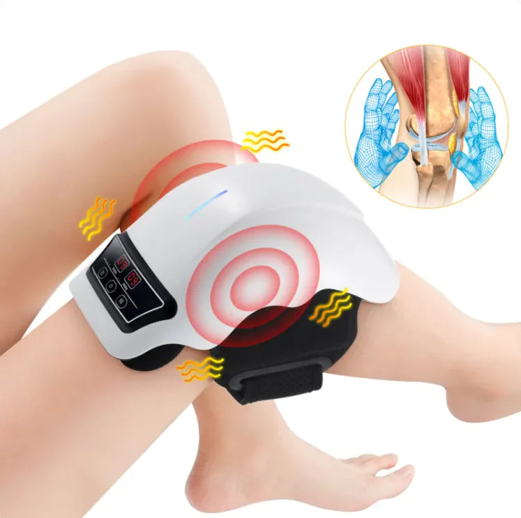 Heat Flex Wireless Heated Knee Massager – Infrared Vibration Wrap for Relaxation