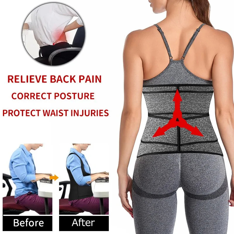Steel-Boned Waist Trainer Belt – Adjustable Double Compression Shaper