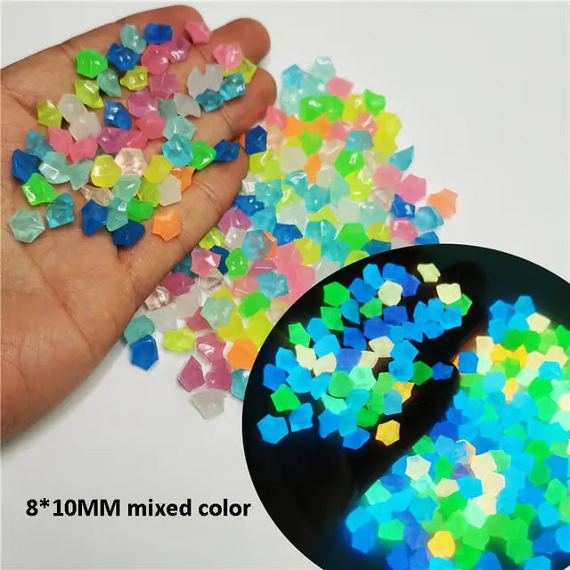 Garden Decoration Pebbles Luminous Stone Glow In Dark