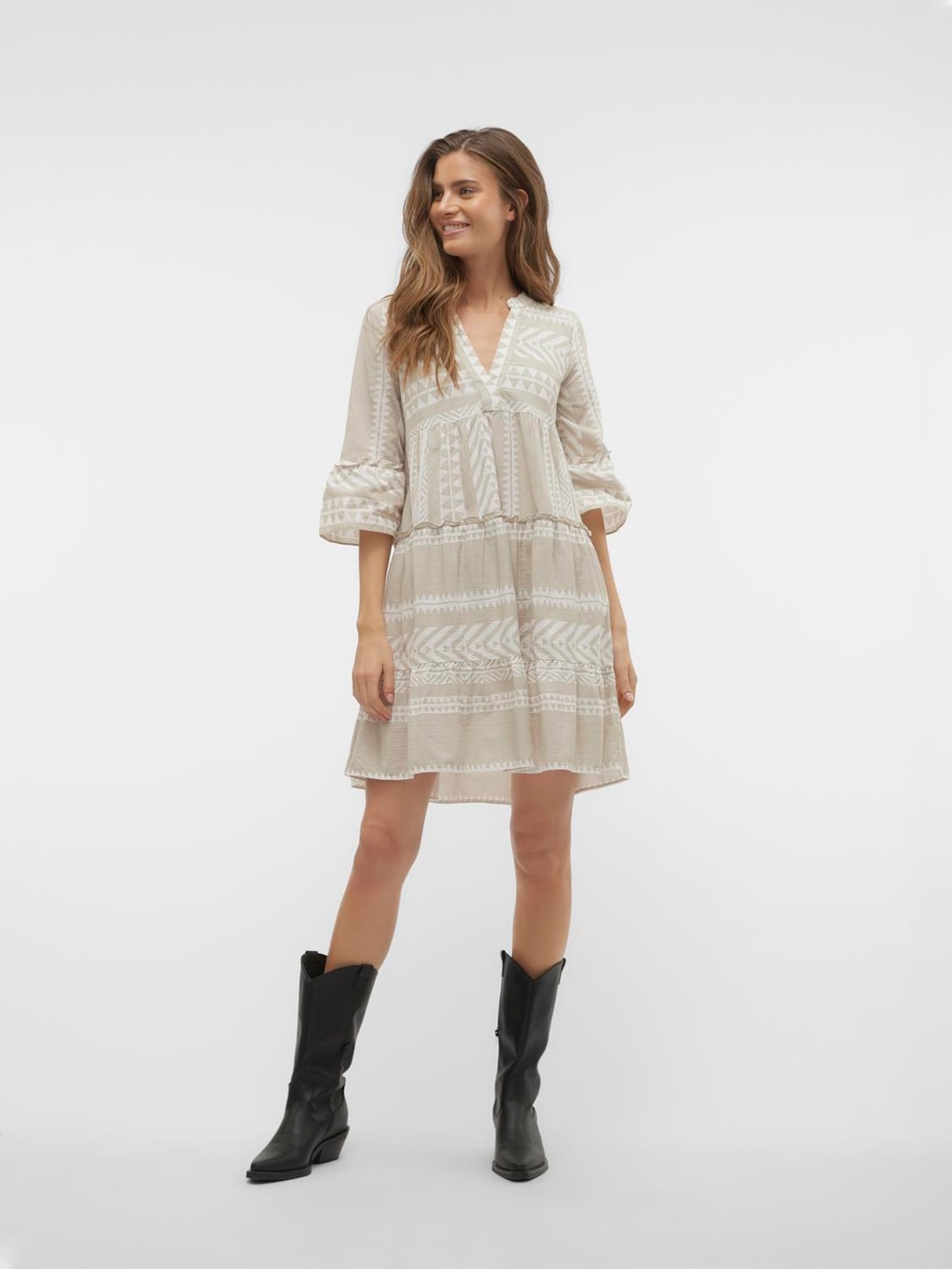 VESTIDO/TÚNICA 3/4 DICTHE Algodão Orgânico