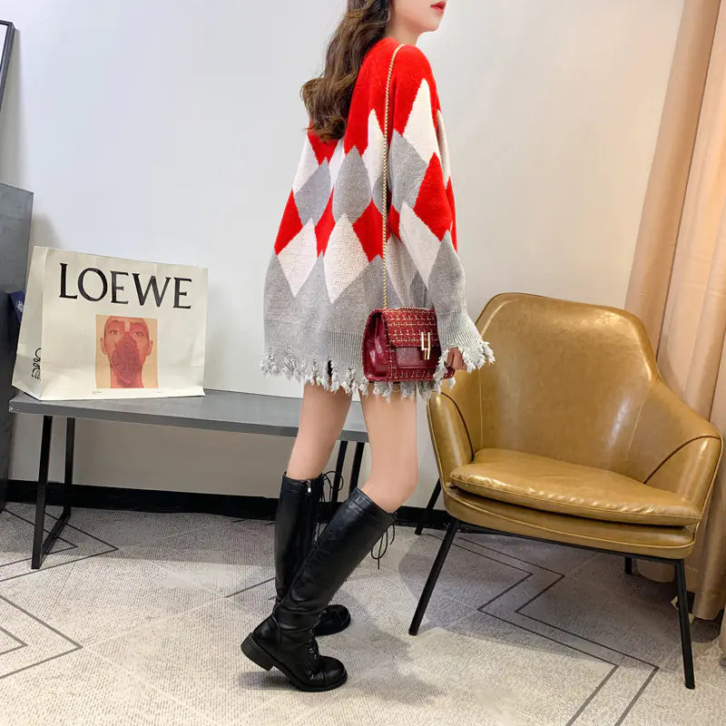 Cat Sequin Knit Sweater