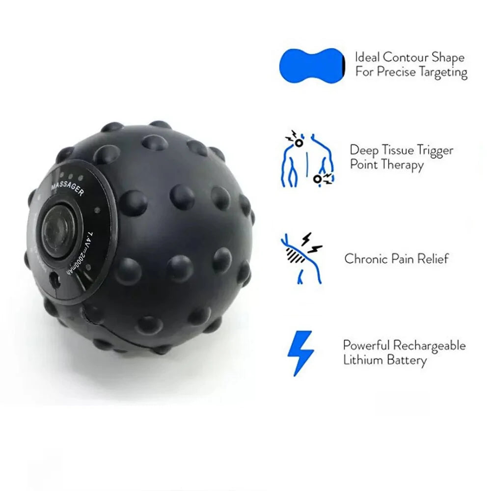 Vibrating Massage Ball – Deep Tissue Muscle Relief & Recovery Roller