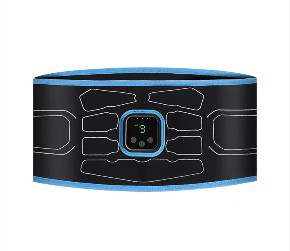 Rechargeable EMS Abs Trainer Belt – Core Muscle Stimulator & Massage
