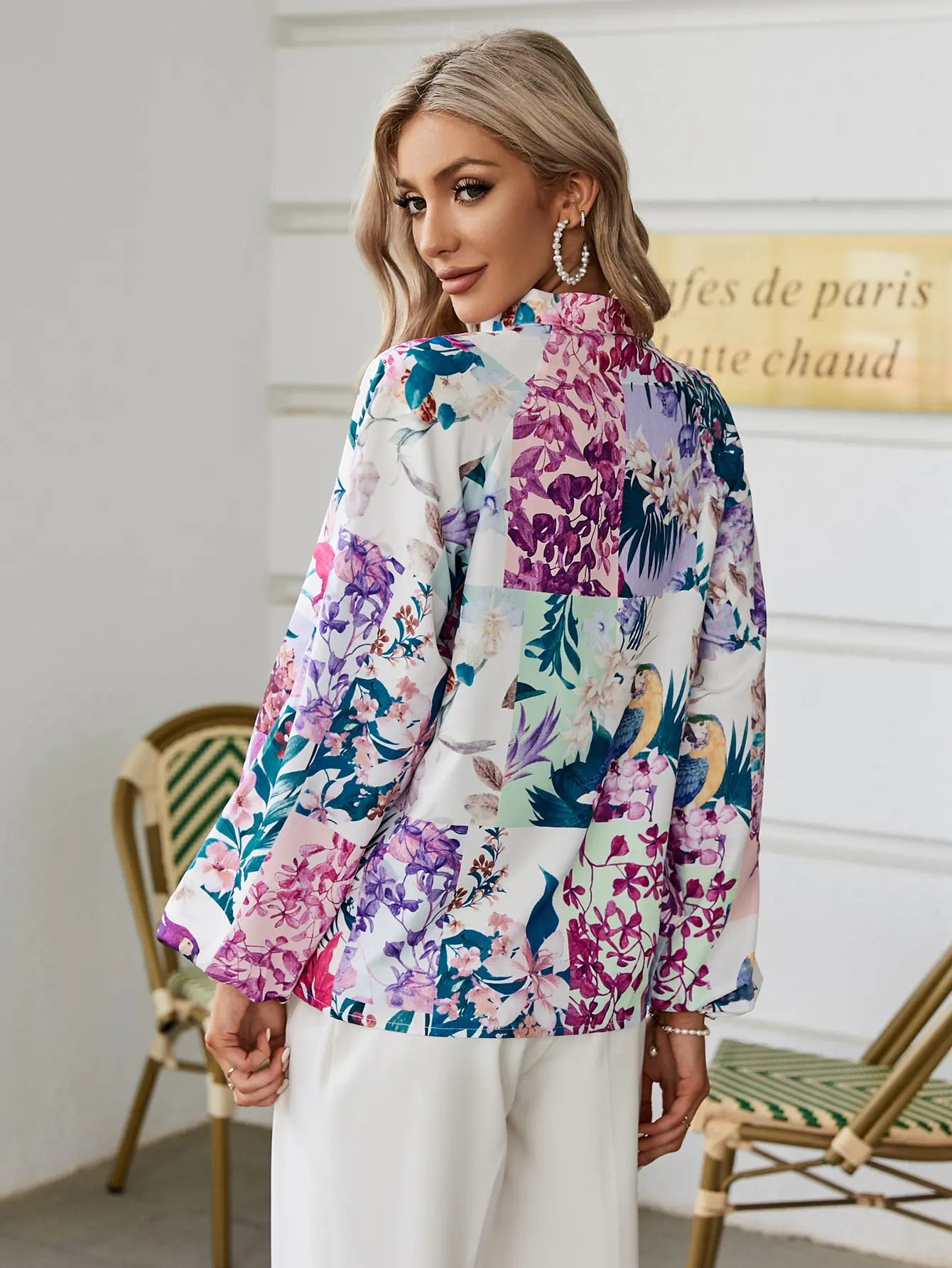Elegant Floral Blouse