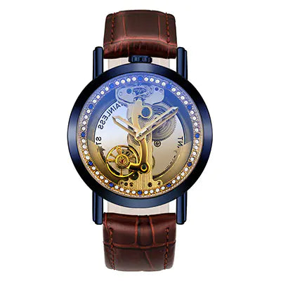 Trendy Men's Hollow Automatic Mechanical Watch